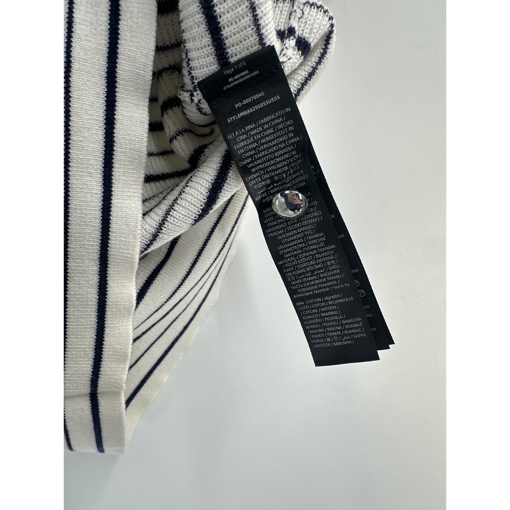 Rag & Bone Dina Stripe Cardigan Short Sleeve Small - Picture 5 of 7